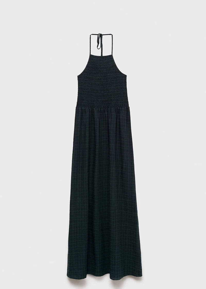 Long halter-neck dress