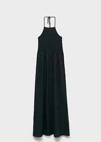 Long halter-neck dress