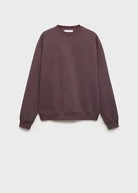 Plain organic cotton sweatshirt