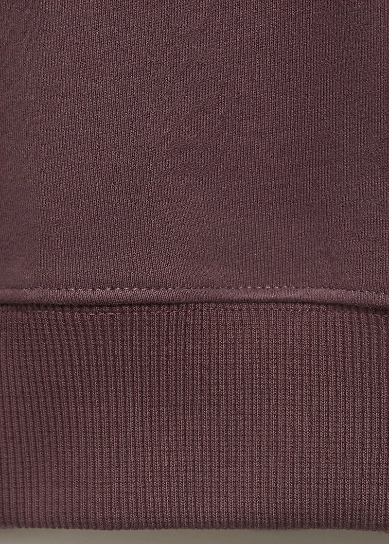 Plain organic cotton sweatshirt