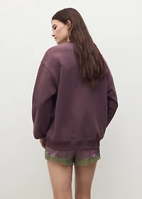 Plain organic cotton sweatshirt