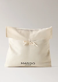 100% cashmere two-tone blanket