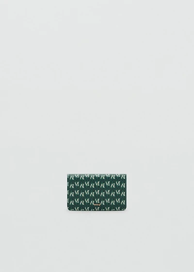 Small wallet with logo print