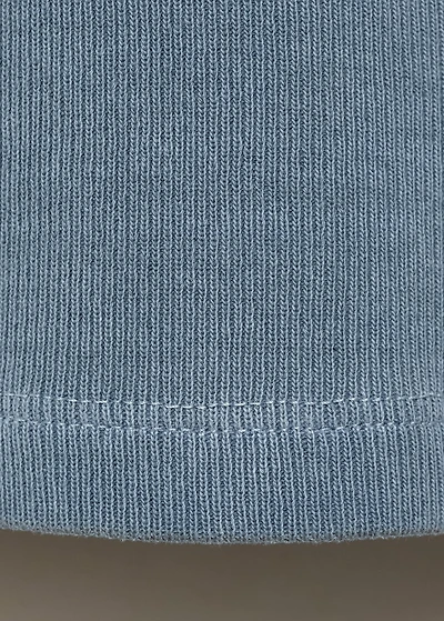 Ribbed cotton-blend top