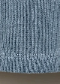 Ribbed cotton-blend top