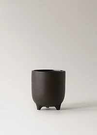 Small matte-finish stoneware planter