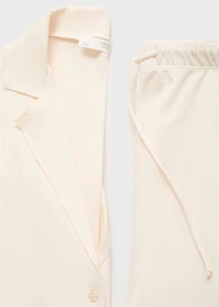 Plain cotton pajama shirt