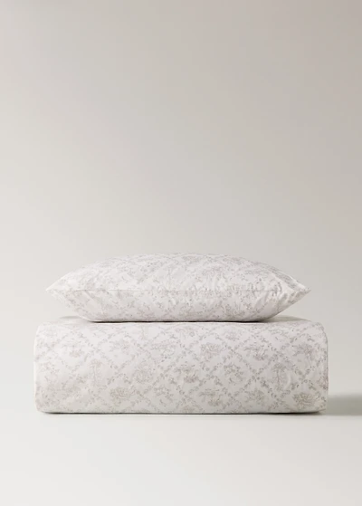 Toile de Jouy percale cotton duvet cover for crib