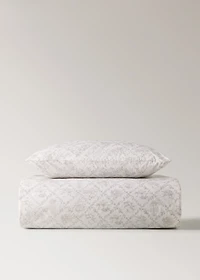 Toile de Jouy percale cotton duvet cover for crib