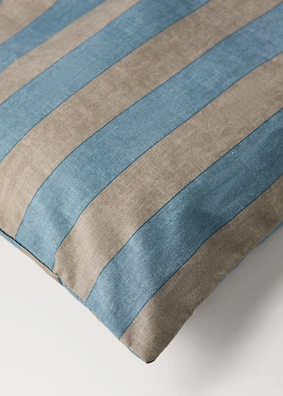 Kodak-striped duvet cover for cot