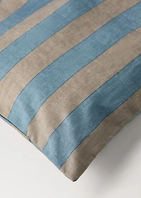Kodak-striped duvet cover for cot