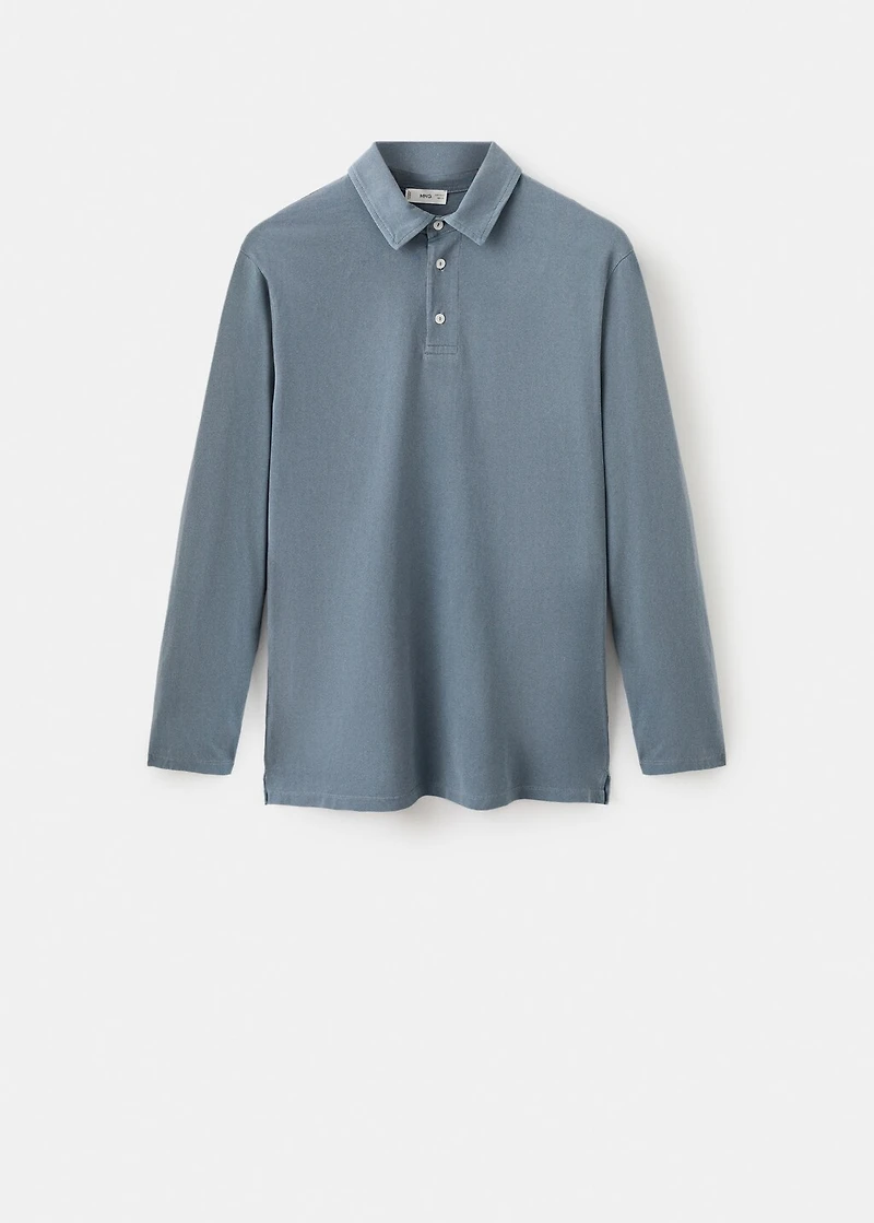 Cotton basic polo shirt