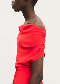 Asymmetrical midi-dress