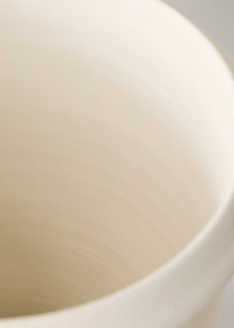 Small terracotta vase with handles