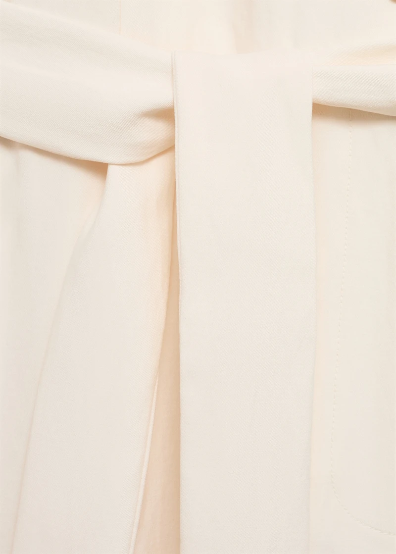 Halter-neck jumpsuit with belt