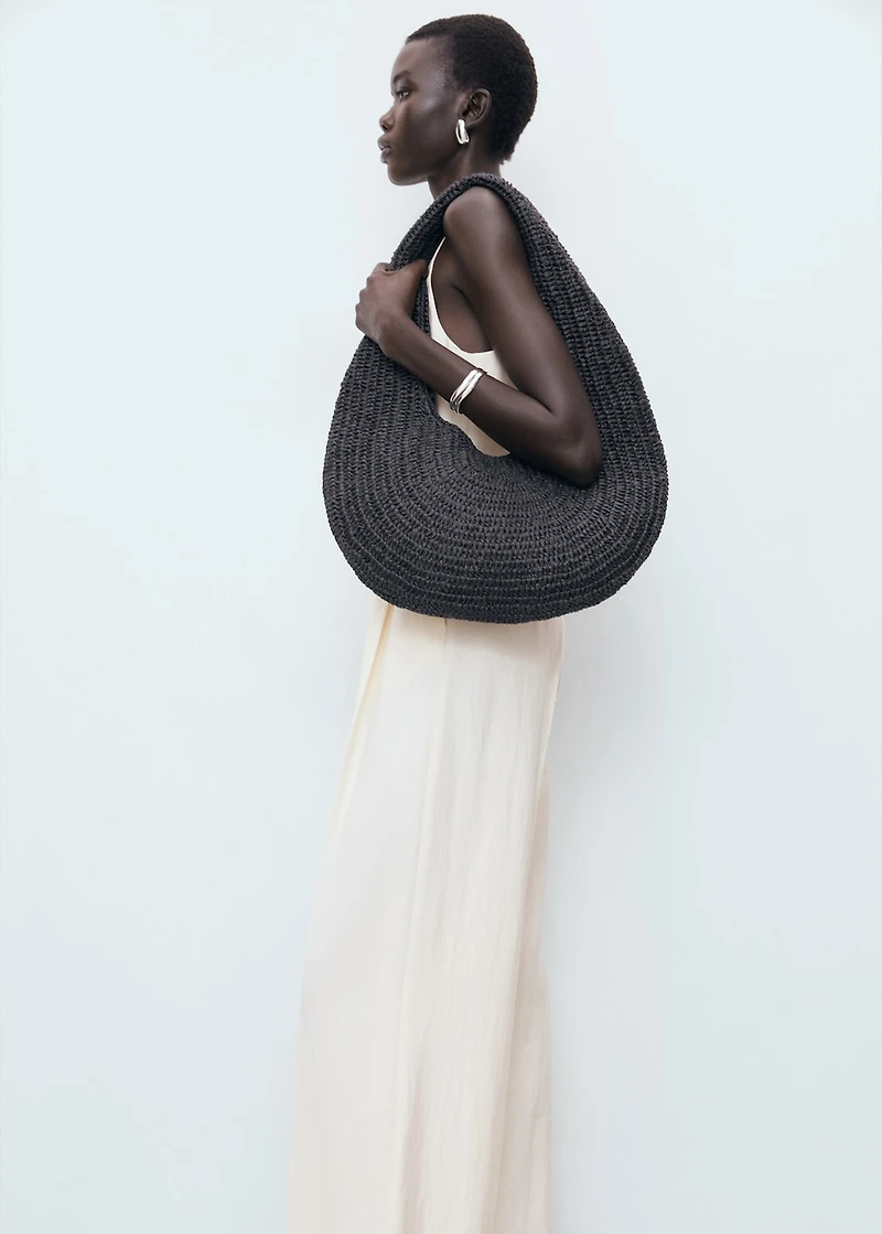 Halter-neck jumpsuit with belt