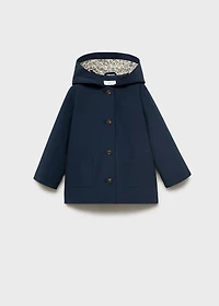 Hooded cotton barn jacket