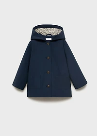 Hooded cotton barn jacket