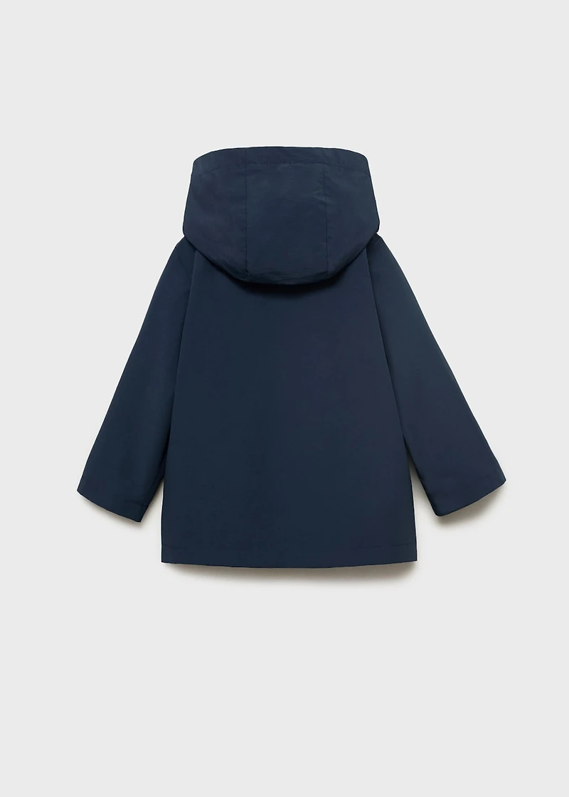 Hooded cotton barn jacket