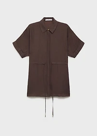 Lyocell shirt with adjustable waist