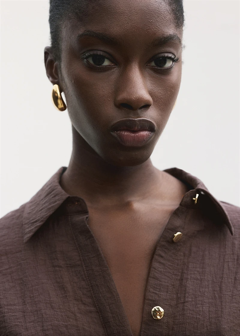 Lyocell shirt with adjustable waist