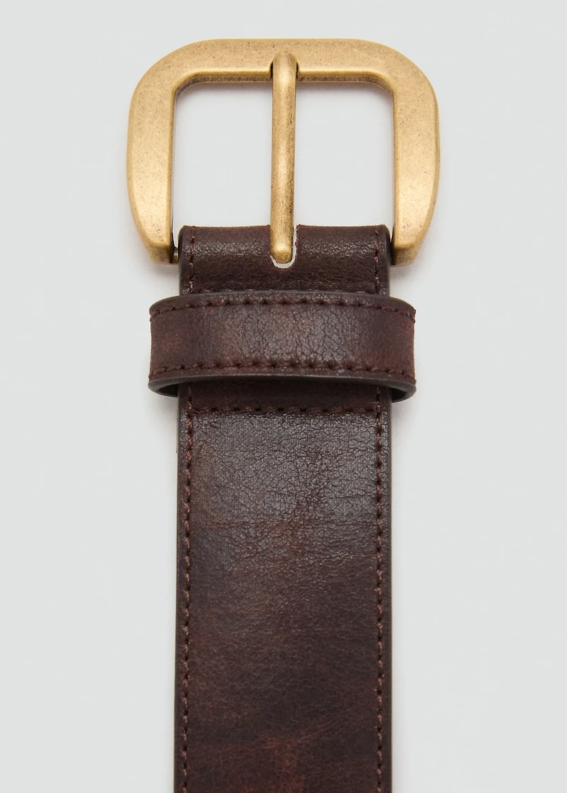 Square buckle belt