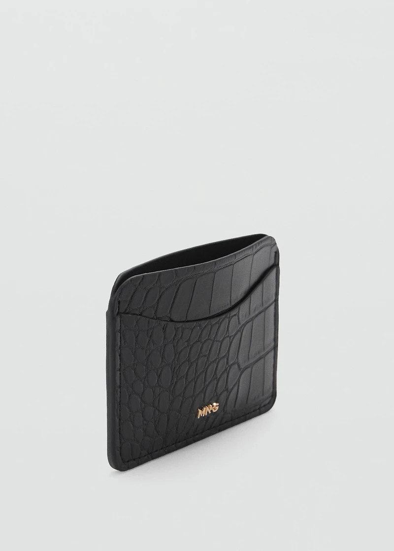 Croc-effect cardholder