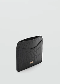 Croc-effect cardholder