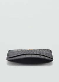 Croc-effect cardholder