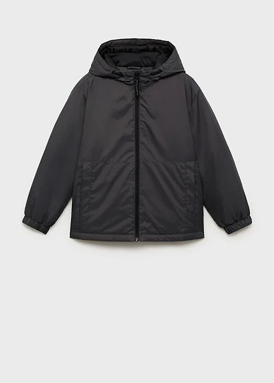 Water-repellent puffer coat