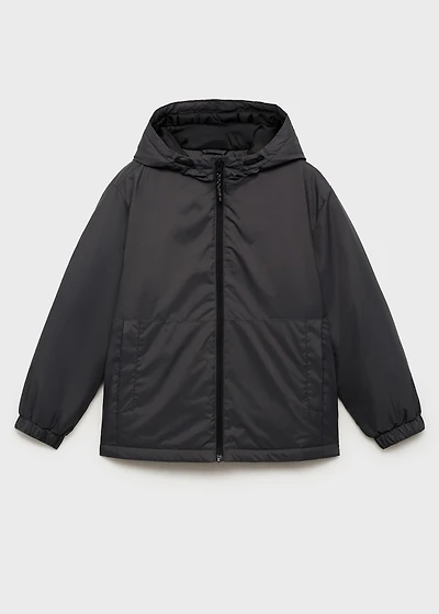 Water-repellent puffer coat