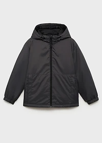 Water-repellent puffer coat