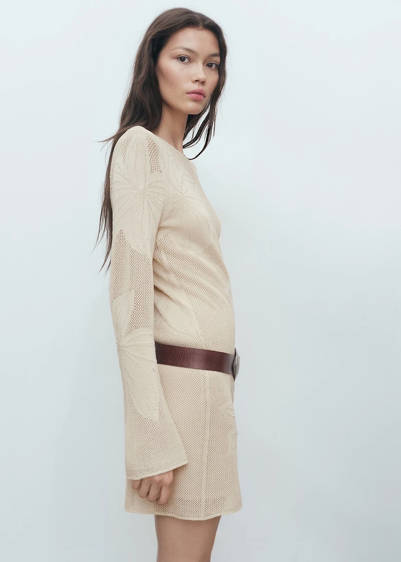 Floral crochet dress