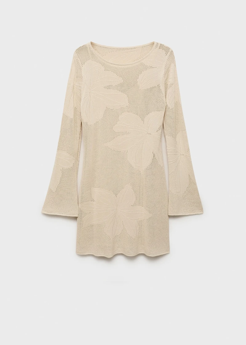 Floral crochet dress