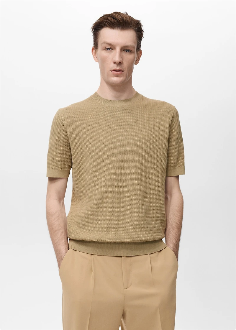 100% cotton knitted t-shirt