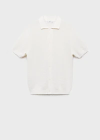 Cotton lace knitted blouse