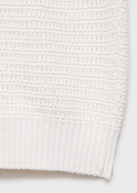 Cotton lace knitted blouse