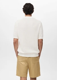 Cotton lace knitted blouse