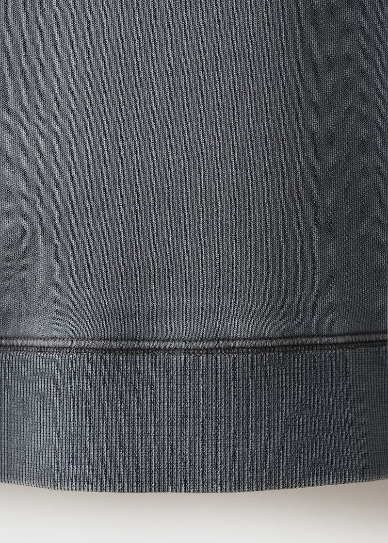 Plain cotton sweatshirt