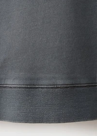 Plain cotton sweatshirt