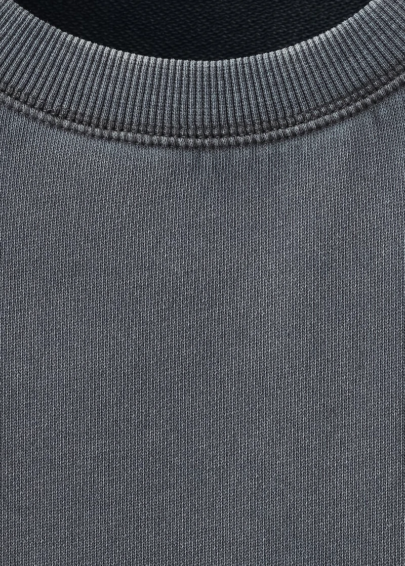 Plain cotton sweatshirt