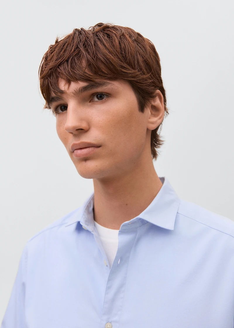 Essential cotton-blend shirt
