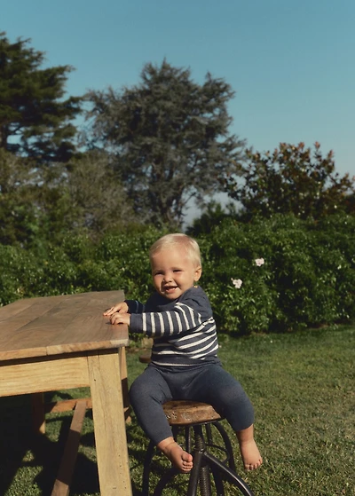 Knit striped sweater