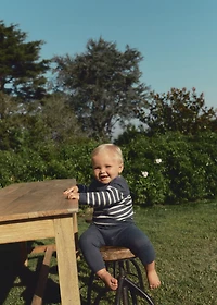 Knit striped sweater