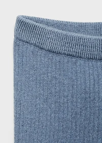 Ribbed knitted leggings