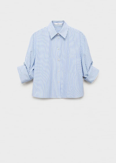 Rhinestone cropped shirt