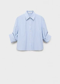 Rhinestone cropped shirt