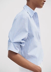 Rhinestone cropped shirt