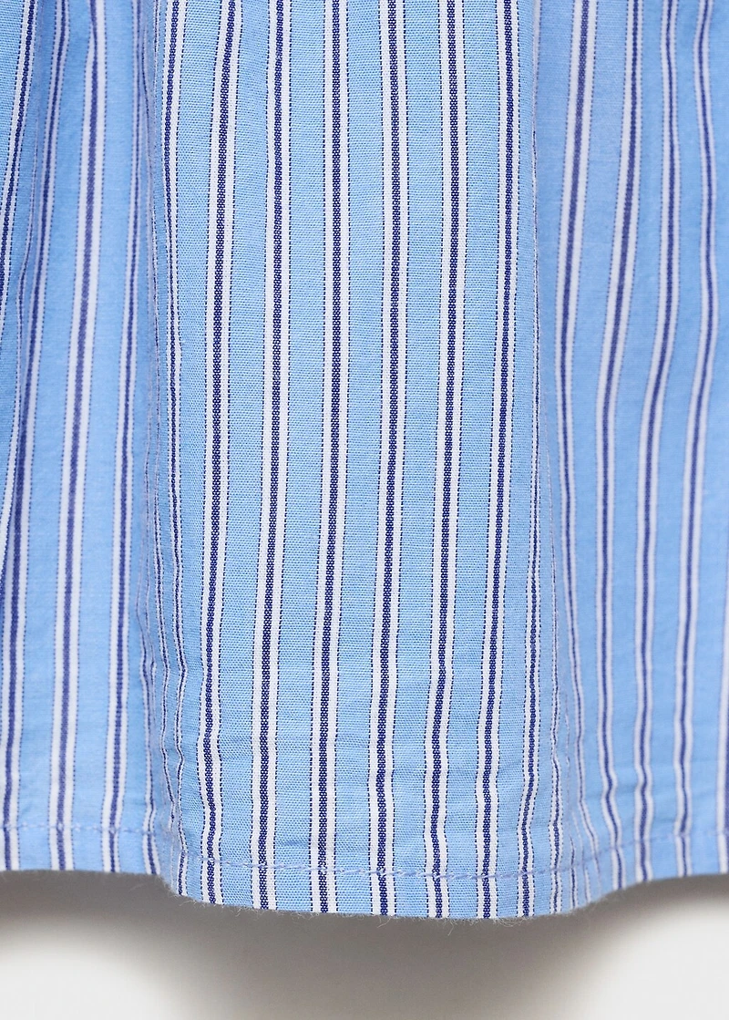 Striped cotton skirt