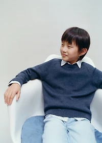 Knitted cotton sweater